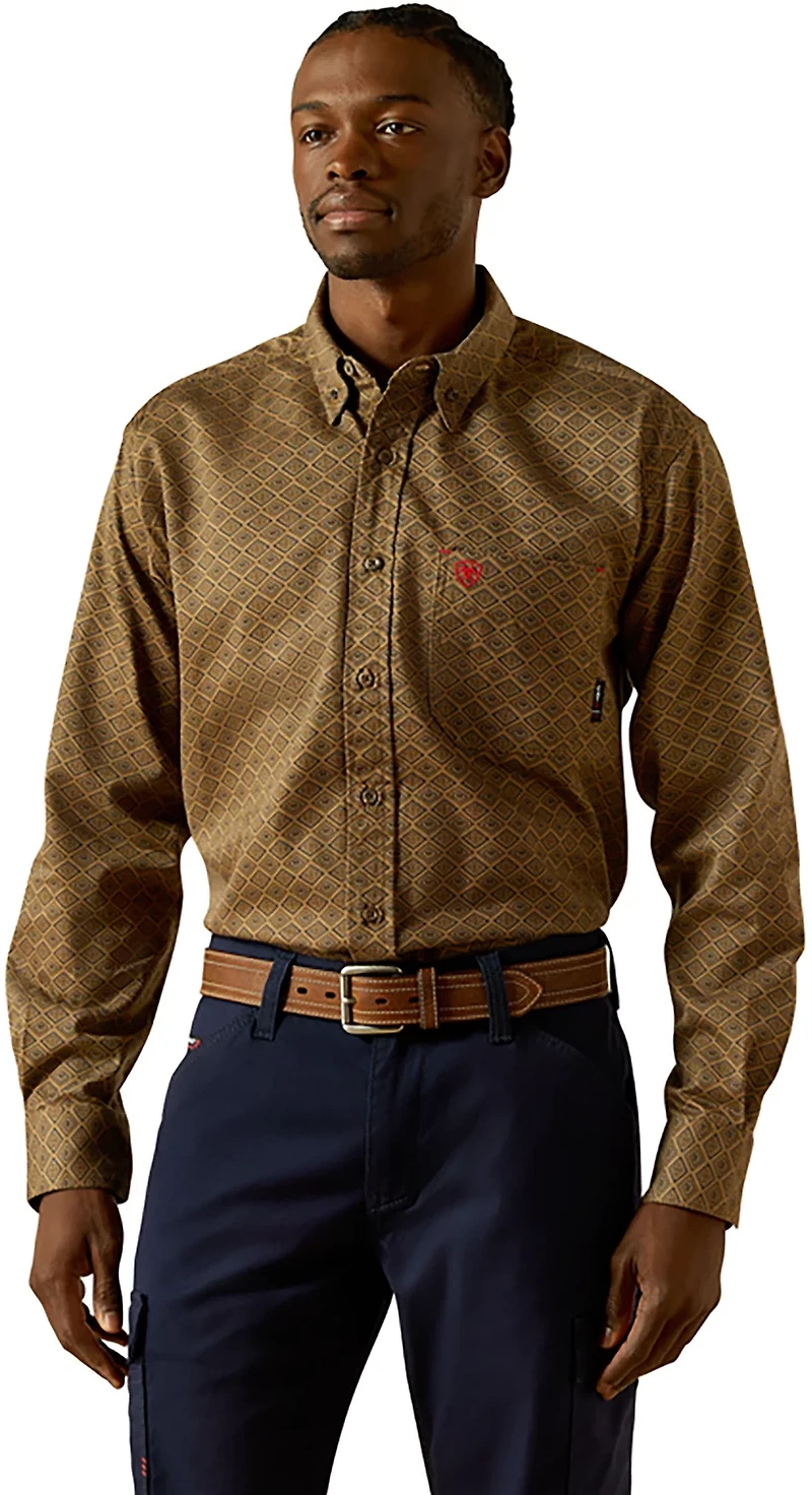Ariat Men's Deniro Flame-resistant Long Sleeve Button Down Work Shirt