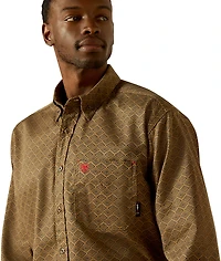 Ariat Men's Deniro Flame-resistant Long Sleeve Button Down Work Shirt