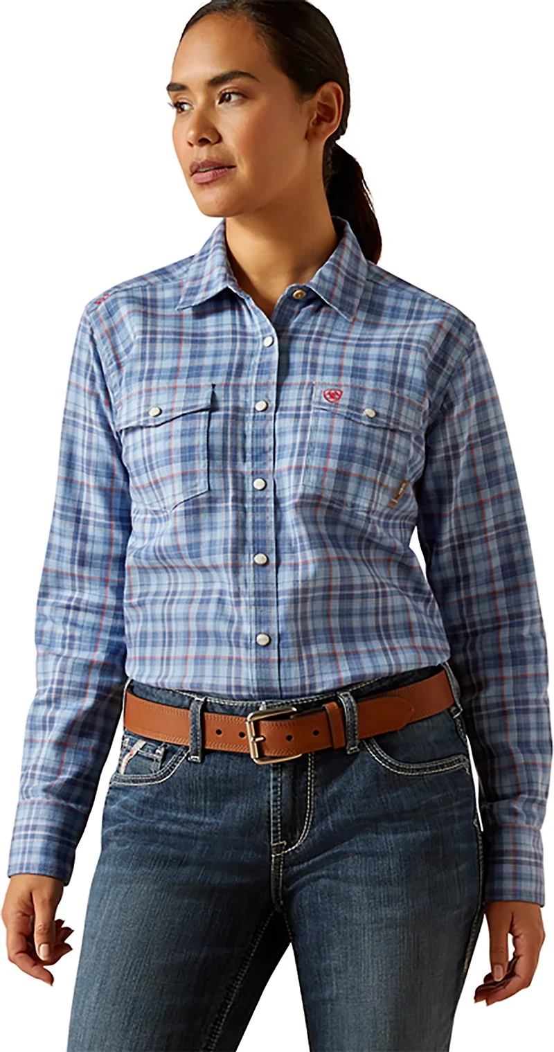 Ariat Women's Laurel Snap Flame-resistant Long Sleeve Button Down Work Shirt