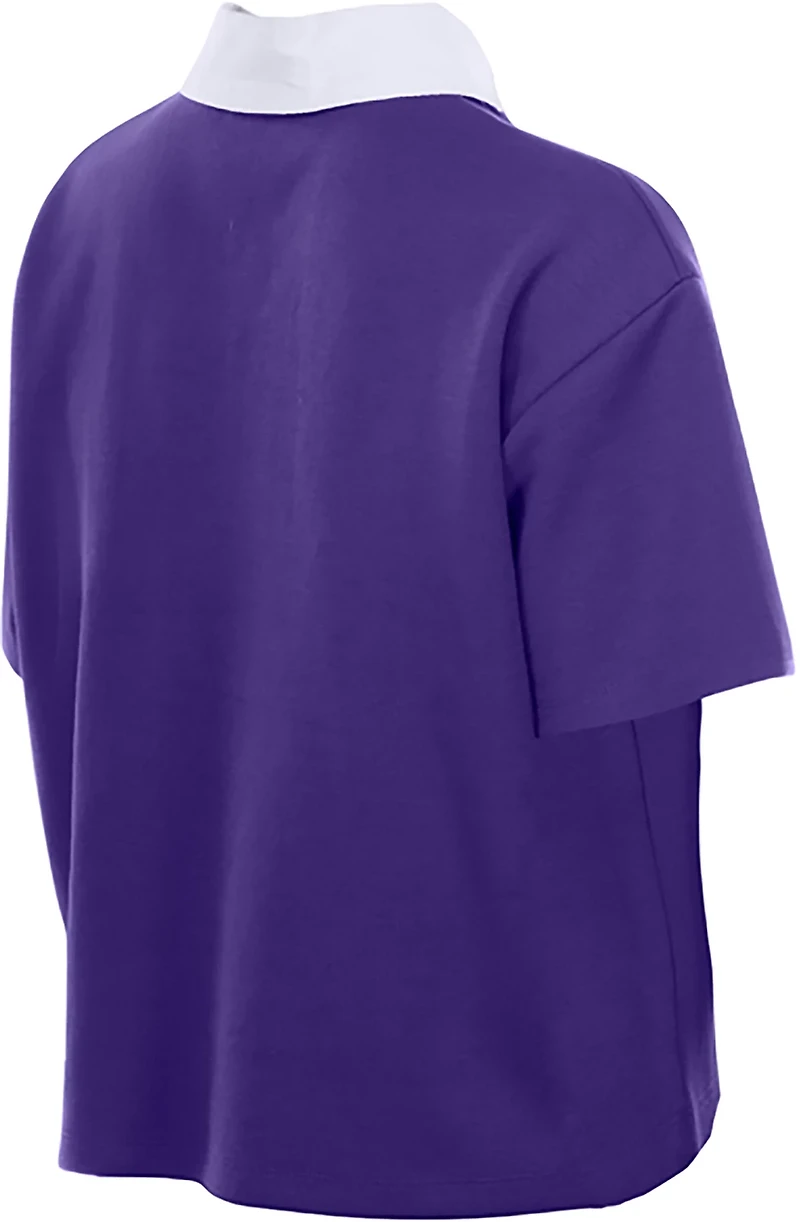 New Era Women's Ravens Boxy Polo Shirt