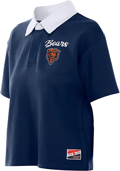 New Era Women's Bears Boxy Polo Shirt