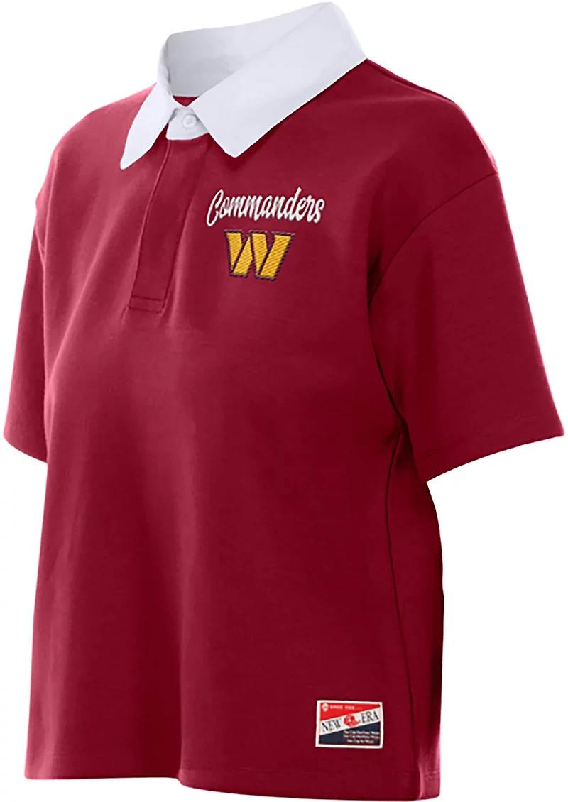 New Era Women's Commanders Boxy Polo Shirt