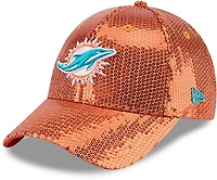 New Era Women's Dolphins Sequin OTC 9Forty Cap
