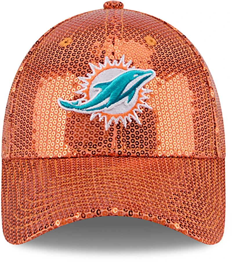 New Era Women's Dolphins Sequin OTC 9Forty Cap