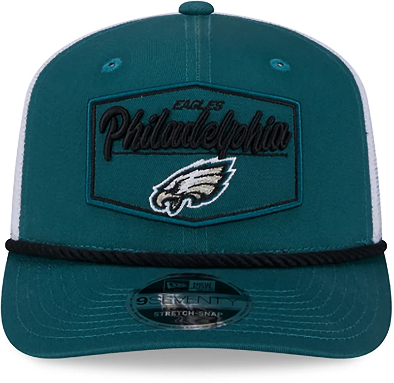 New Era Adults' Philadelphia Eagles 9Seventy Team Patch OTC Trucker Cap