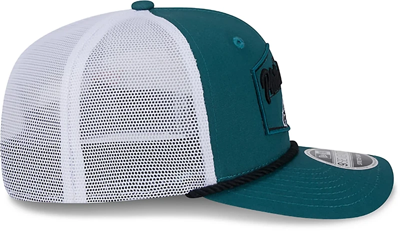 New Era Adults' Philadelphia Eagles 9Seventy Team Patch OTC Trucker Cap