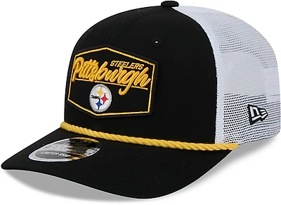 New Era Adults' Pittsburgh Steelers 9Seventy Team Patch OTC Trucker Cap