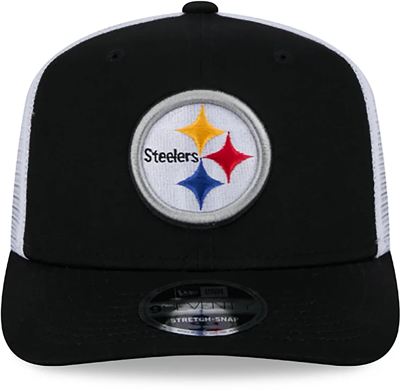 New Era Adults' Pittsburgh Steelers 9Seventy Logo Patch OTC Trucker Cap