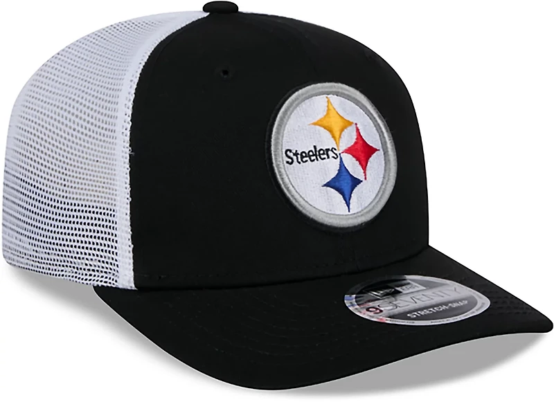 New Era Adults' Pittsburgh Steelers 9Seventy Logo Patch OTC Trucker Cap