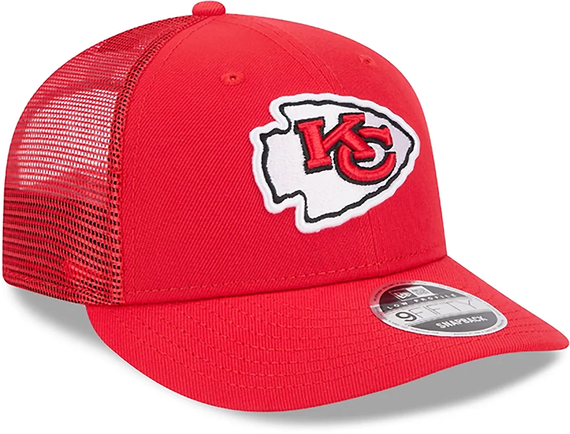New Era Adults' Kansas City Chiefs Logo Low Profile OTC Trucker Cap