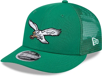 New Era Adults' Philadelphia Eagles Logo Low Profile OTC Trucker Cap