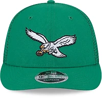 New Era Adults' Philadelphia Eagles Logo Low Profile OTC Trucker Cap