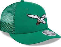 New Era Adults' Philadelphia Eagles Logo Low Profile OTC Trucker Cap