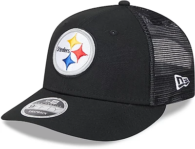 New Era Adults' Pittsburgh Steelers Logo Low Profile OTC Trucker Cap