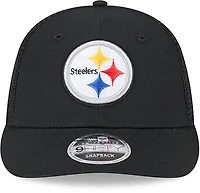 New Era Adults' Pittsburgh Steelers Logo Low Profile OTC Trucker Cap