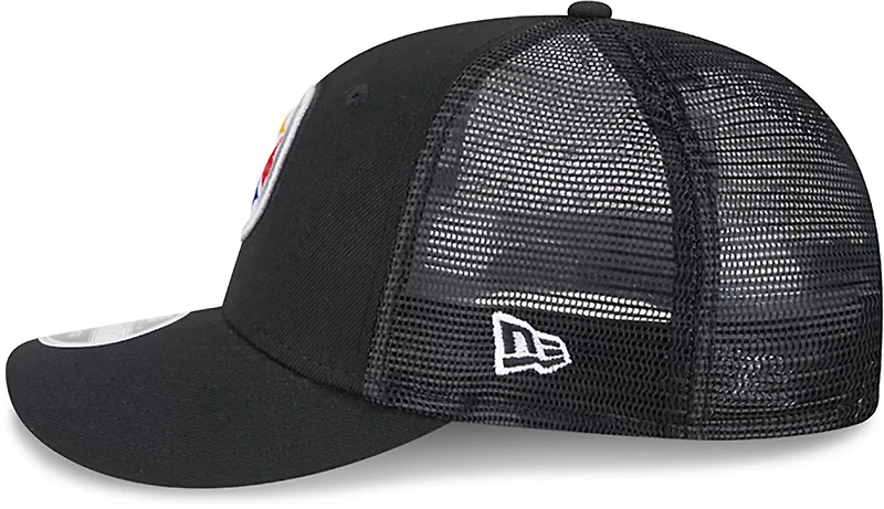 New Era Adults' Pittsburgh Steelers Logo Low Profile OTC Trucker Cap