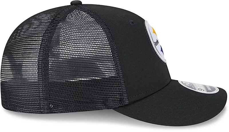 New Era Adults' Pittsburgh Steelers Logo Low Profile OTC Trucker Cap
