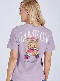 Simply Southern Women's Basketball Bear T-shirt