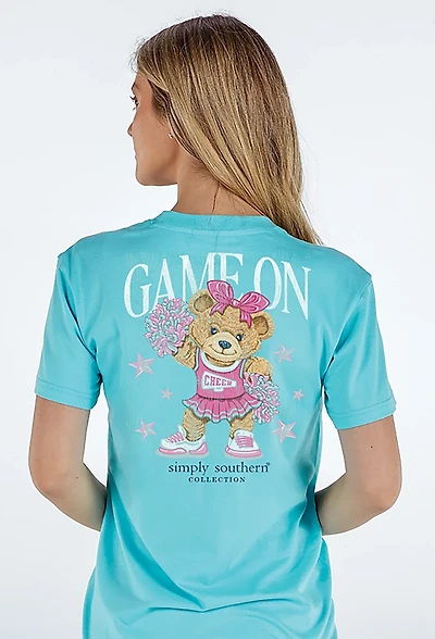 Simply Southern Women's Cheer Bear T-shirt