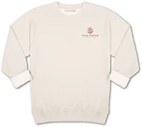 Simply Southern Women's Attitude Cow Fleece Crew Sweater