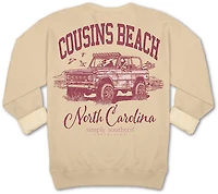 Simply Southern Women's Cousins Beach Fleece Crew Sweater