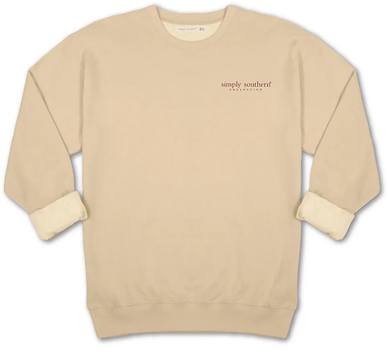 Simply Southern Women's Cousins Beach Fleece Crew Sweater