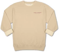 Simply Southern Women's Cousins Beach Fleece Crew Sweater