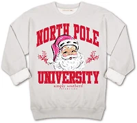 Simply Southern Women's Santa Fleece Crew Sweater