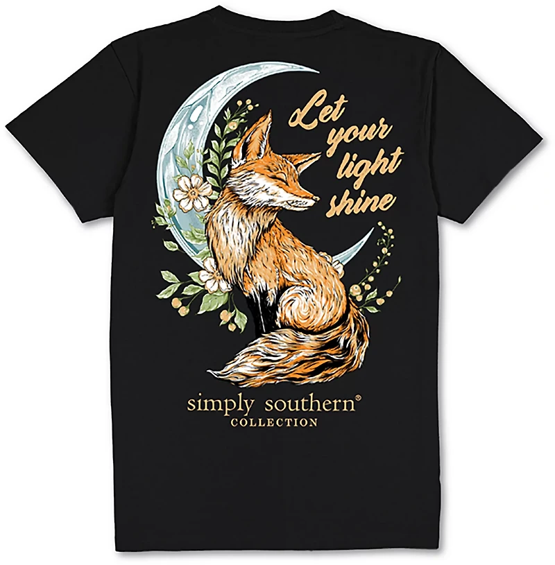 Simply Southern Women's Light Shine Fox T-shirt