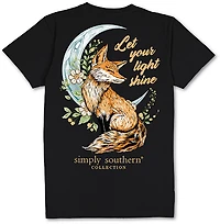 Simply Southern Women's Light Shine Fox T-shirt