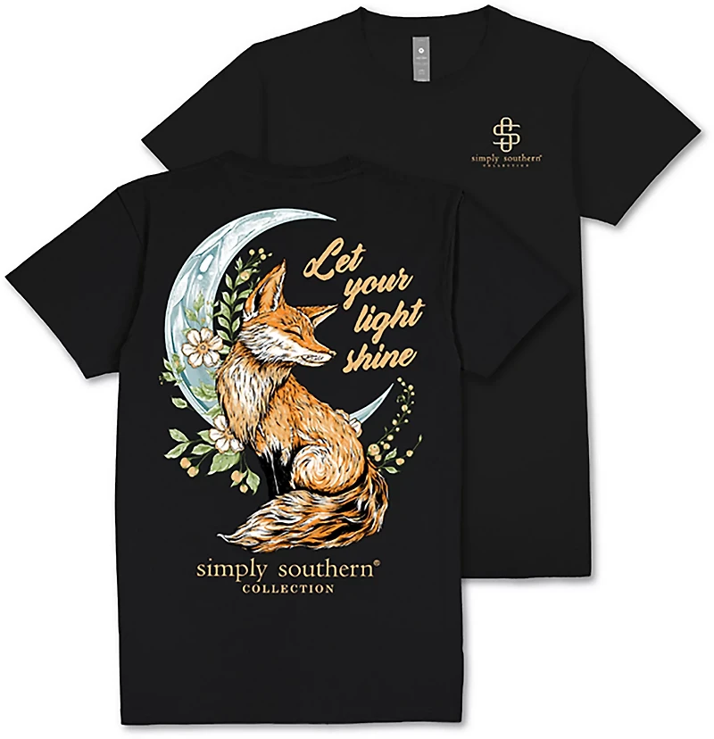 Simply Southern Women's Light Shine Fox T-shirt