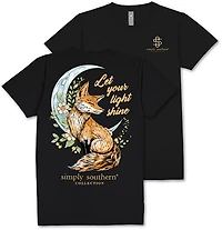 Simply Southern Women's Light Shine Fox T-shirt