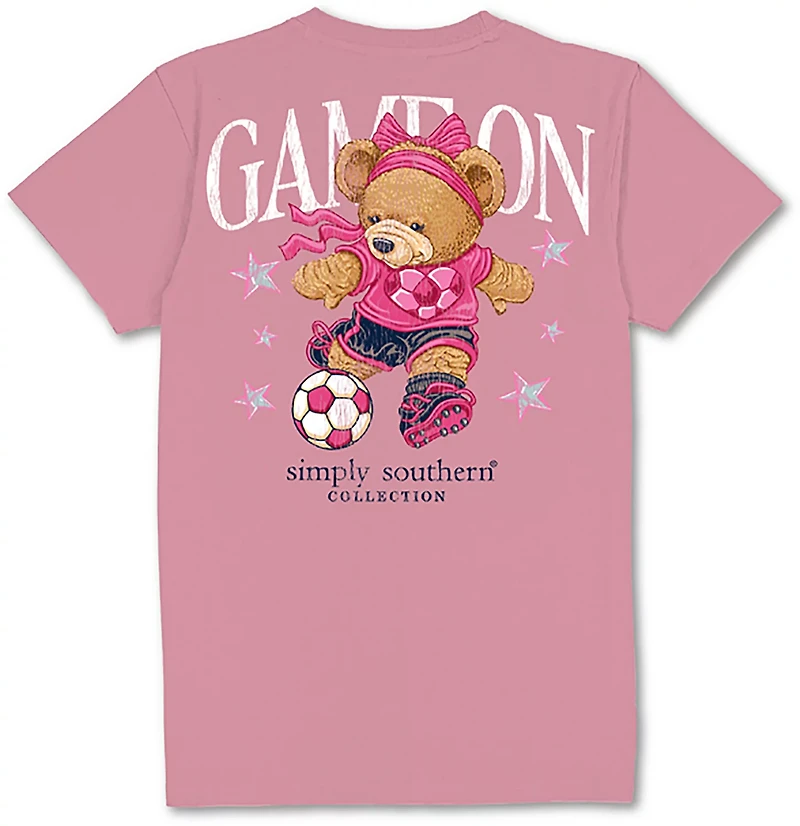 Simply Southern Women's Soccer Ball Bear T-shirt