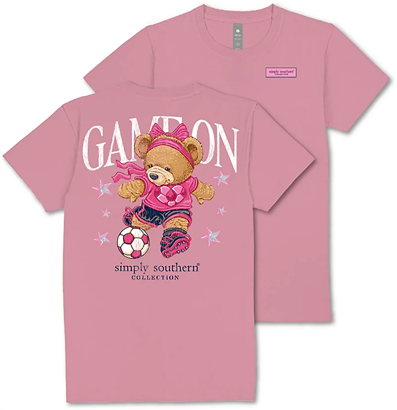 Simply Southern Women's Soccer Ball Bear T-shirt