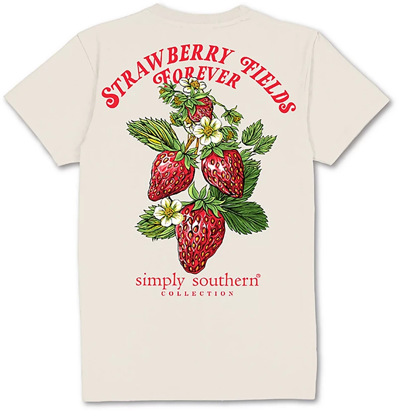 Simply Southern Women's Strawberry T-shirt