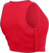 New Era Women's Kansas City Chiefs Rib Crop Tank Top