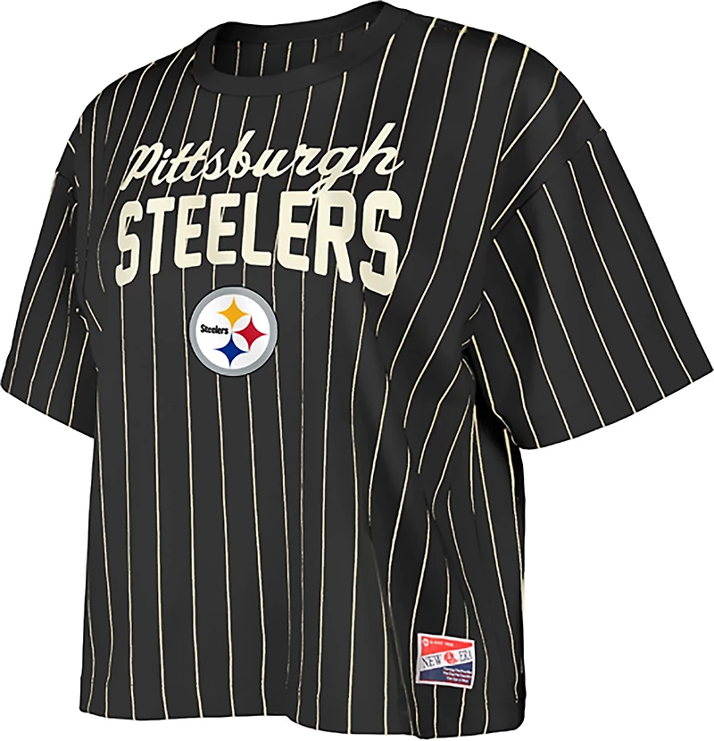 New Era Pittsburgh Steelers Women's Pinstripe Short Sleeve T-shirt