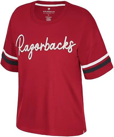 Colosseum Athletics Women's Arkansas Realist Oversize T-shirt