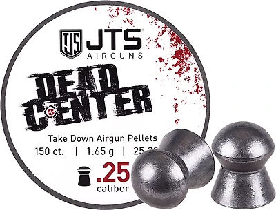 JTS Dead Center Precision .25 Domed Pellets