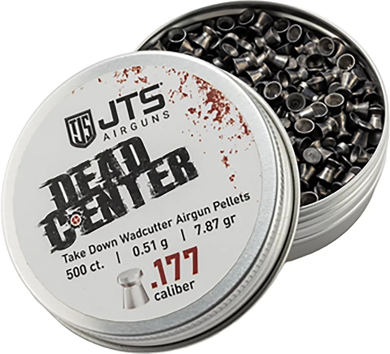 JTS Dead Center Precision .177 Flat Pellets - 500 Rounds