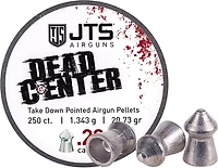 JTS Dead Center Precision .22 Pointed Pellets - 250 Rounds