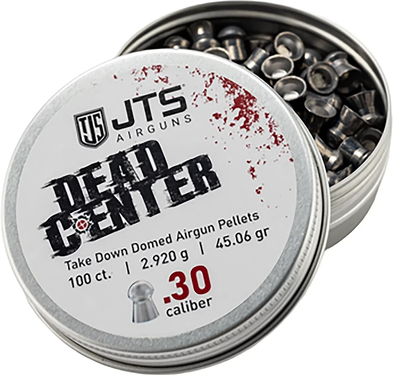 JTS Dead Center Precision .30 Domed Pellets - 100 Rounds