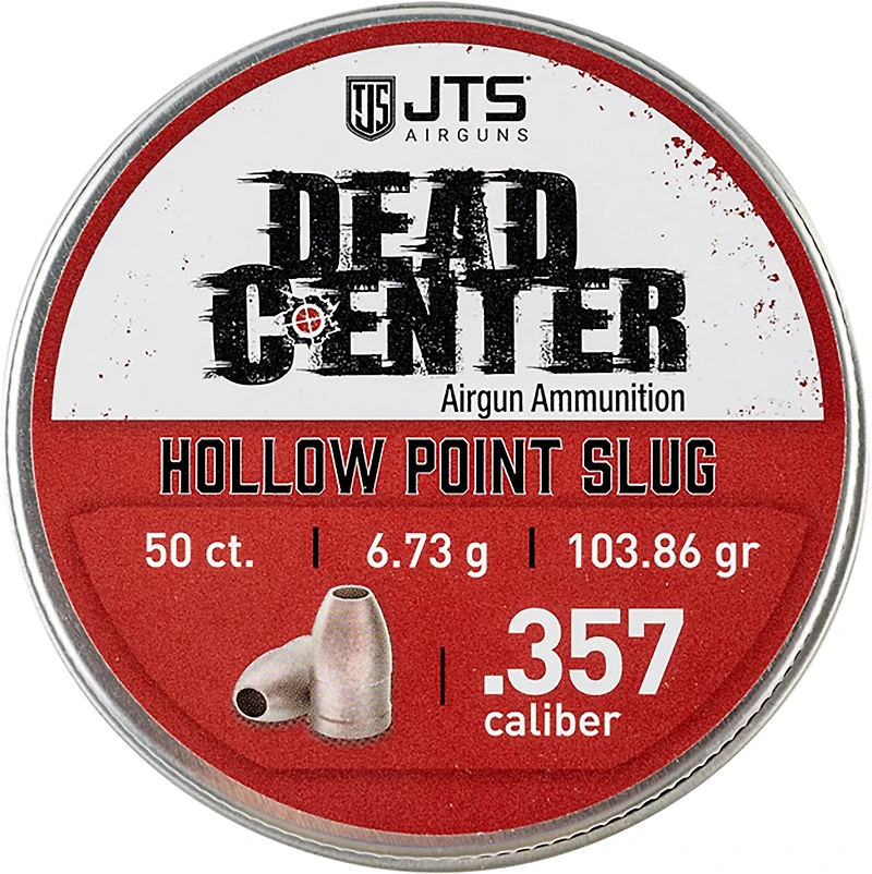 JTS Dead Center Precision .357 Hollow Point Pellets - 50 Rounds
