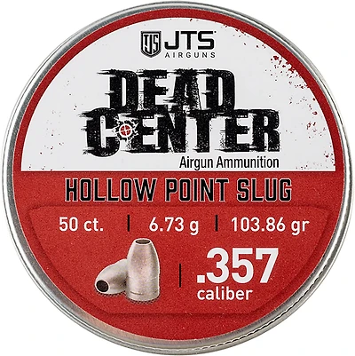 JTS Dead Center Precision .357 Hollow Point Pellets - 50 Rounds