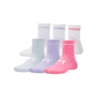 Under Armour Kids' Essential Quarter Socks 6 Pack