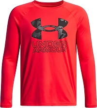 Under Armour Boys' Tech Hybrid Print Fill Long Sleeve T-shirt