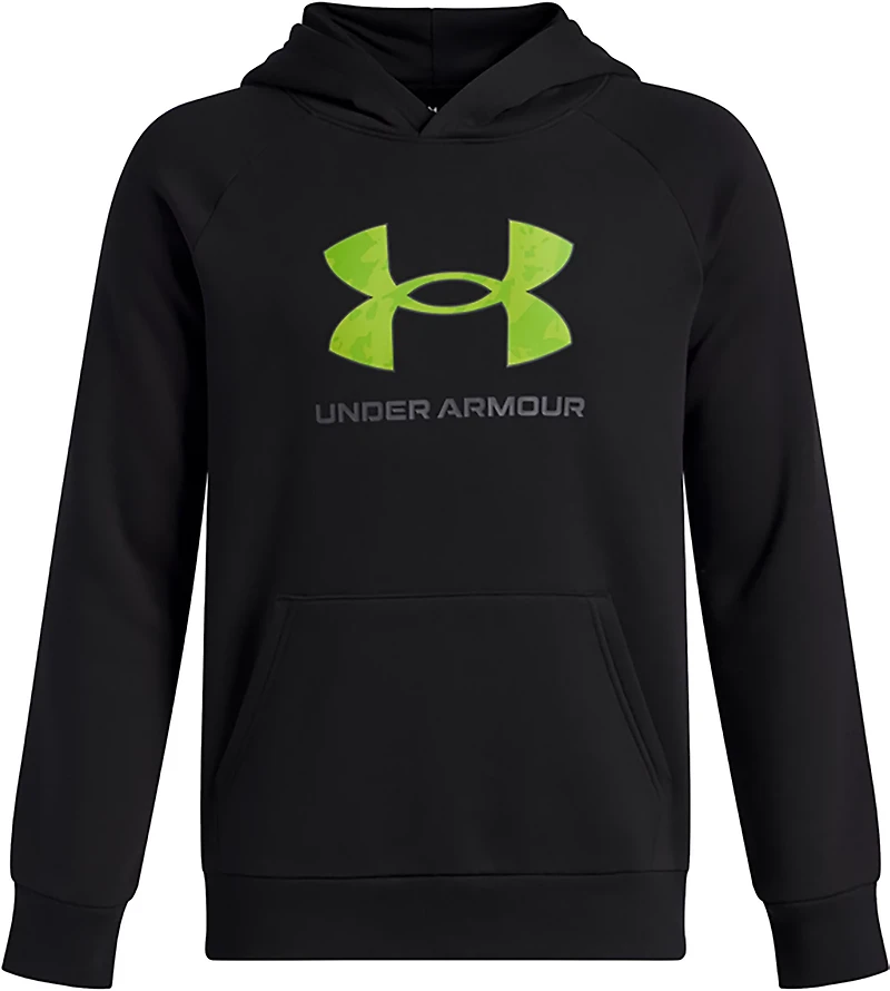 Under Armour Boys' Rival Fleece Big Logo Printed Hoodie