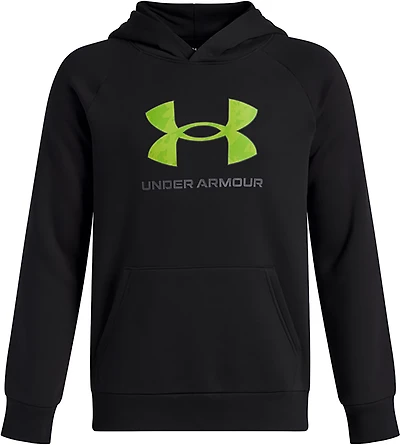 Under Armour Boys' Rival Fleece Big Logo Printed Hoodie