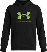 Under Armour Boys' Rival Fleece Big Logo Printed Hoodie