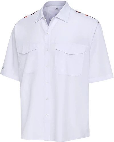 Antigua Men's Houston Astros Scatter Print Woven Short Sleeve Fishing Shirt